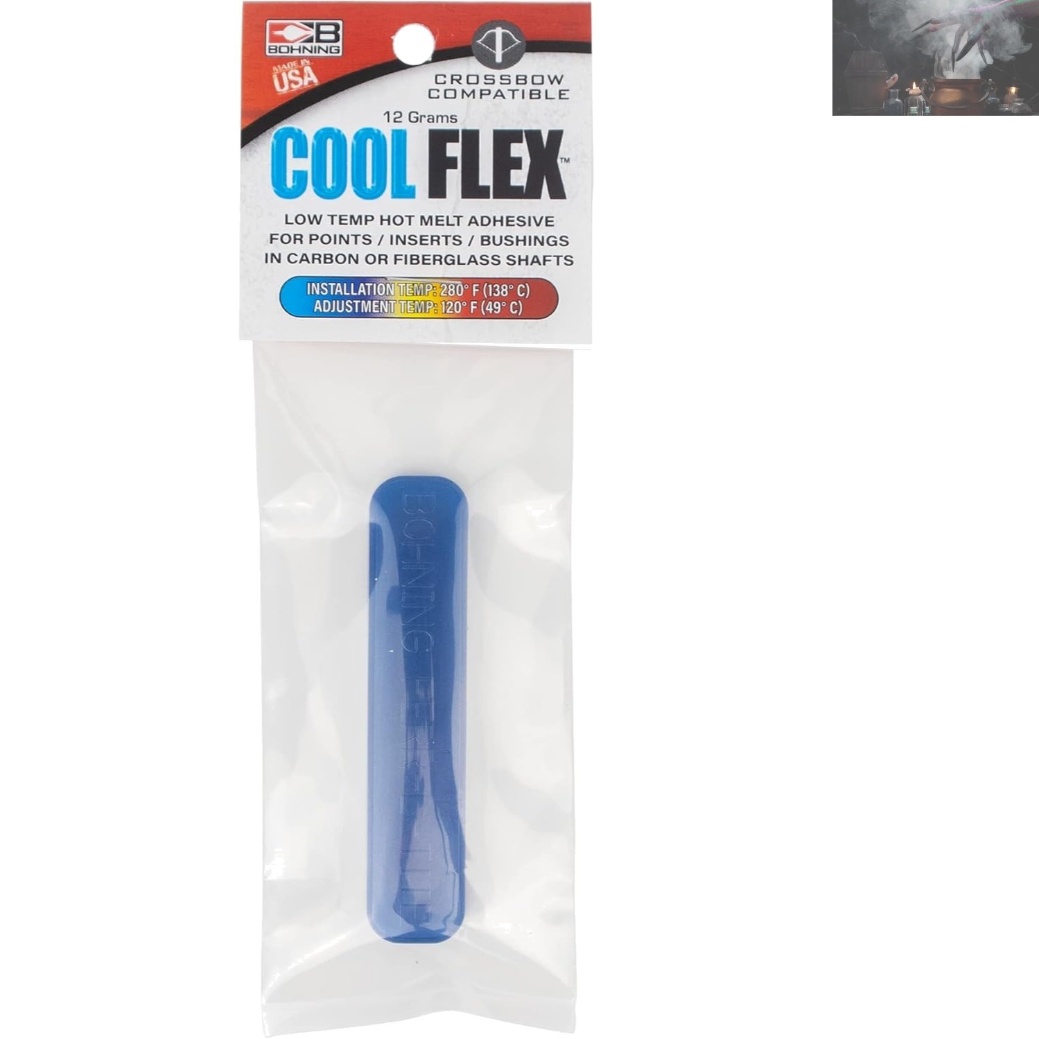Heat Reversible Ferry-L-Tite Cool Flex Adhesive, Perfect for Archery Needs