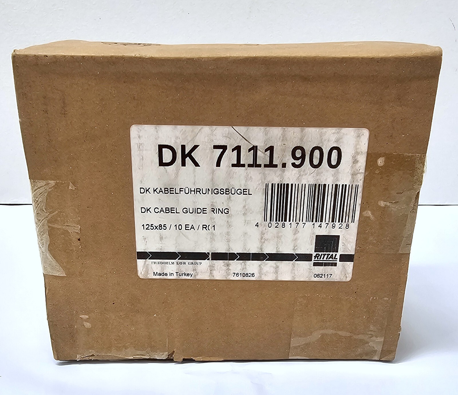 Box Of 10 ~ RITTAL DK Cable Guide Ring Routing Bracket ~ 7111900 ~ 125x85mm