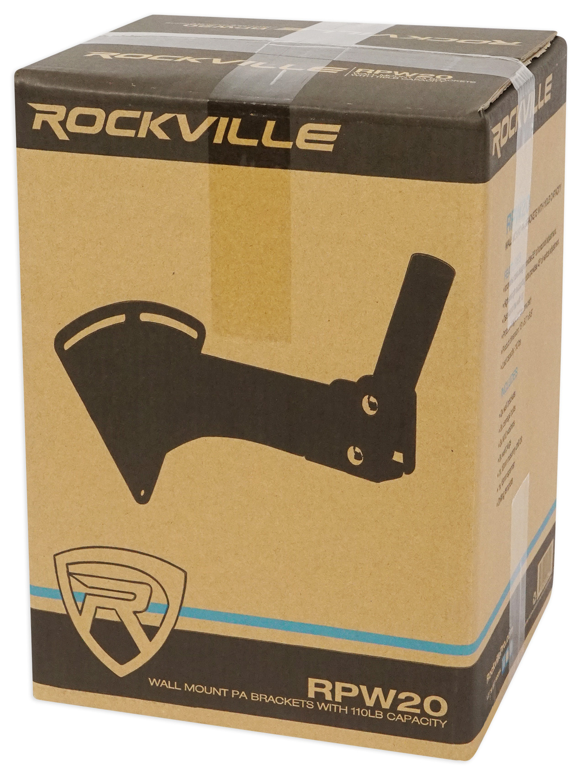Pair Rockville Adjustable PA Wall Mount Brackets for QSC E115 Speakers