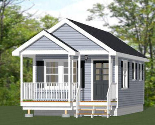 14x30 Tiny House -- 419 sq ft -- PDF FloorPlan -- Model 1A
