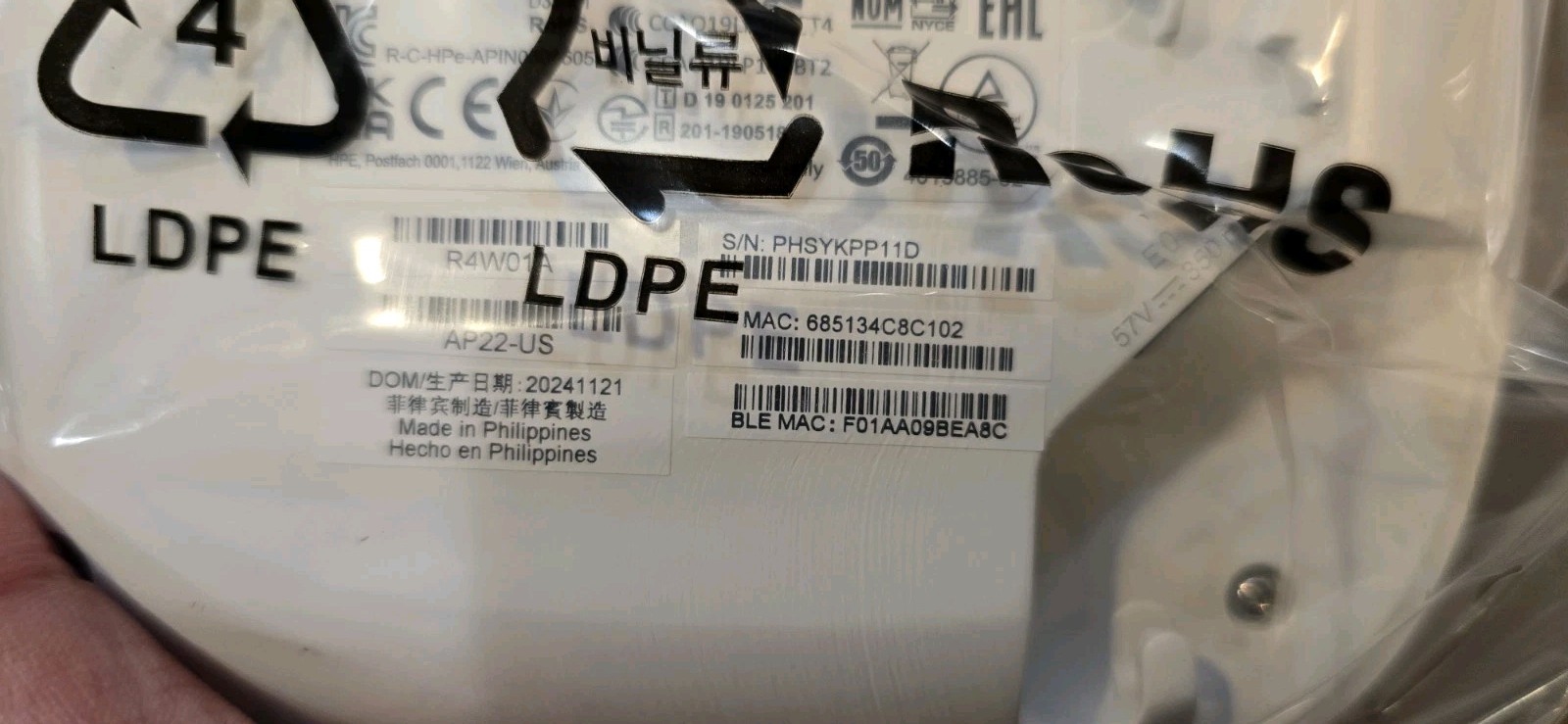 Hpe Networking Instant On APIN0505 AP-22 US Access Point