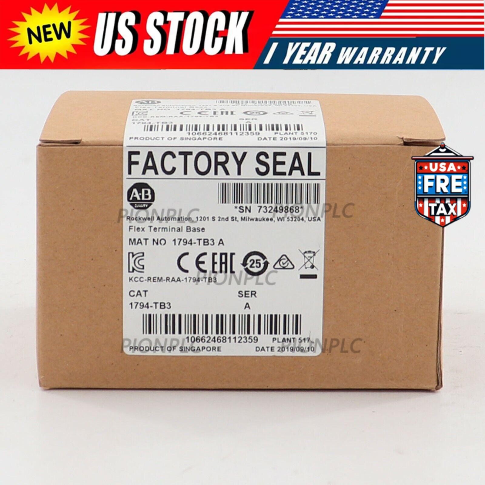 New Factory Sealed 1794-TB3 /A Flex Terminal Base Module 1794TB3 US