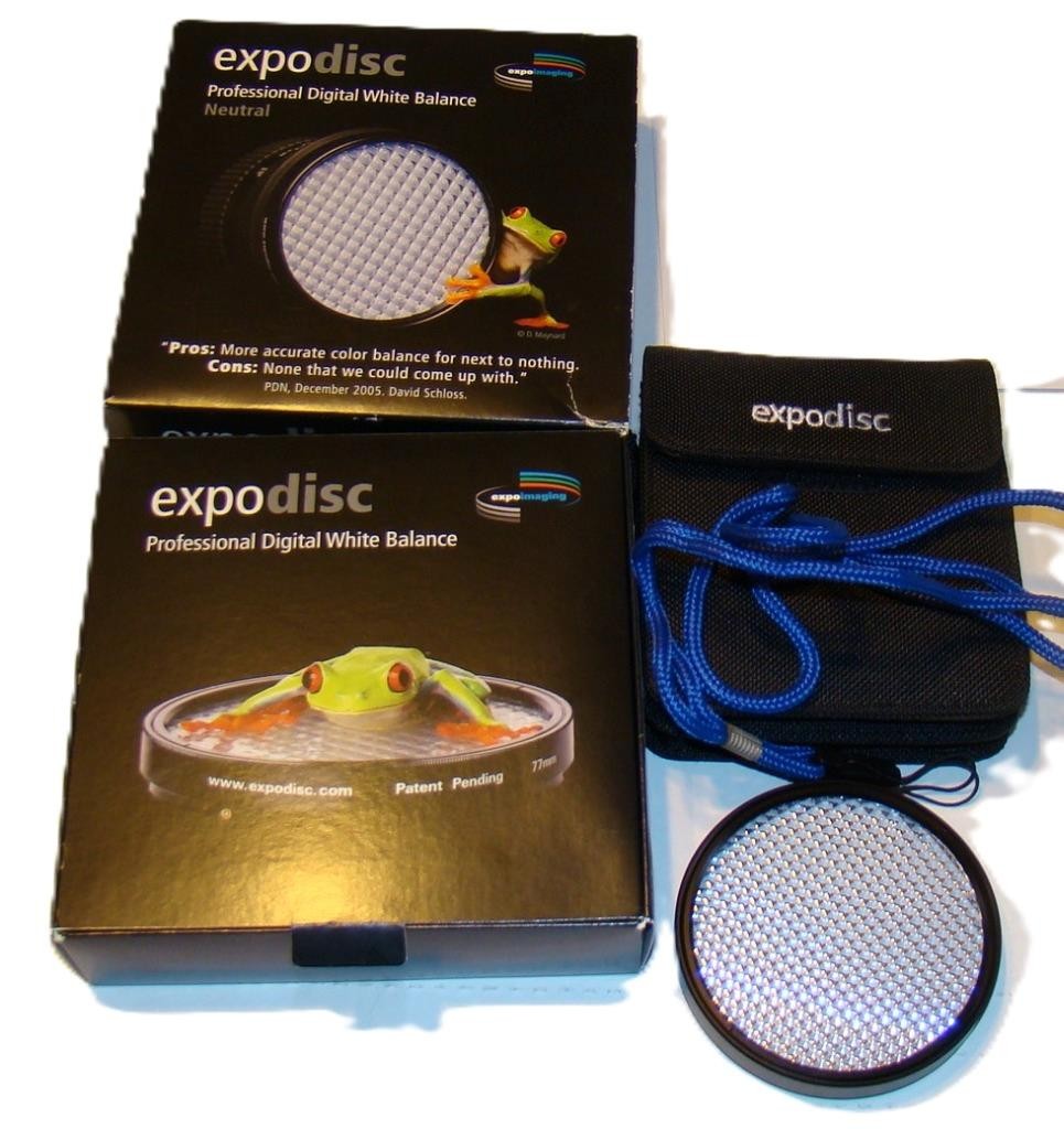 EXPODISC EXPO DISC 77mm Professional Digital White Balance CAMERA In Box NM