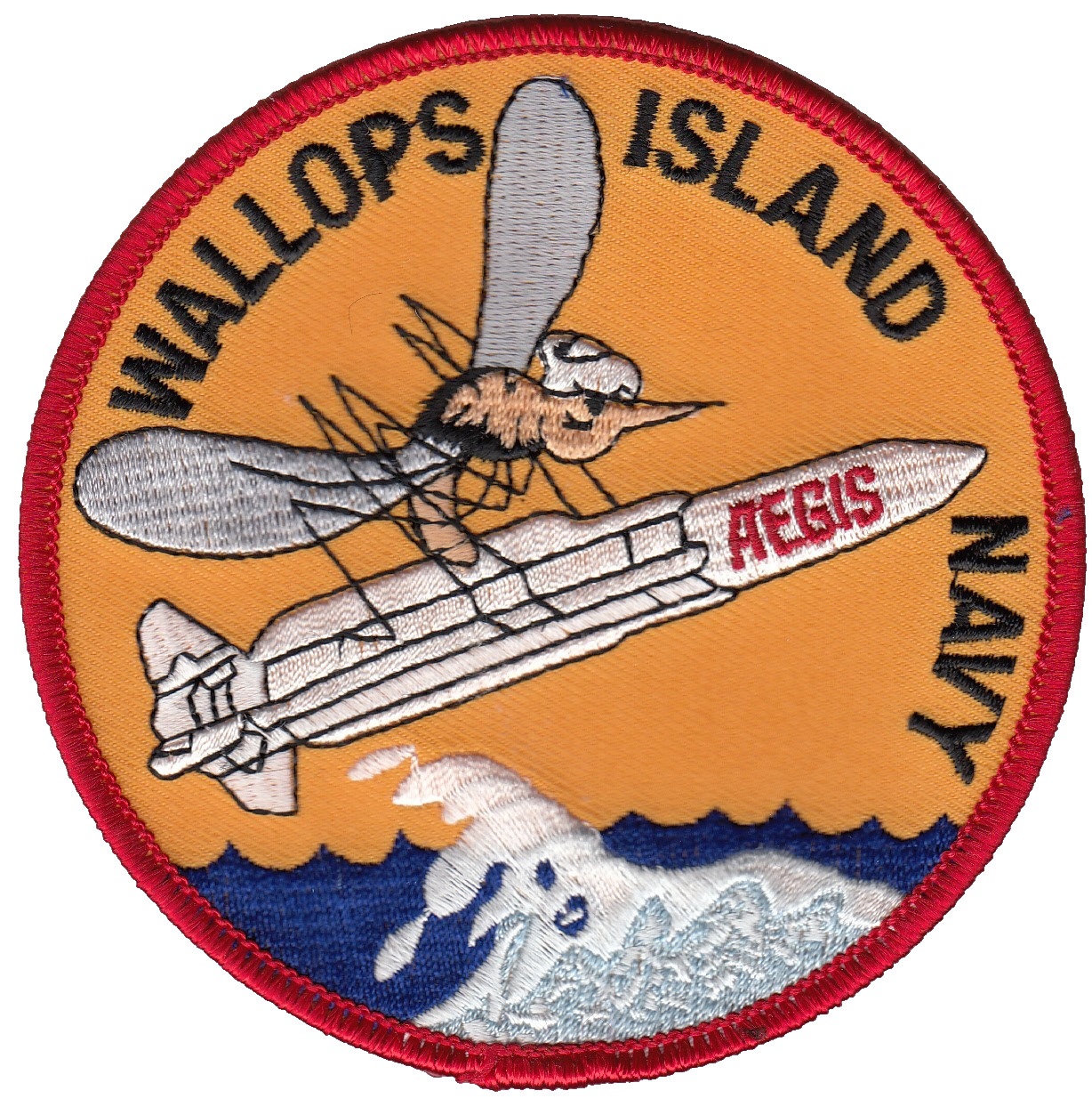WALLOPS ISLAND NAVY AEGIS CHEST PATCH