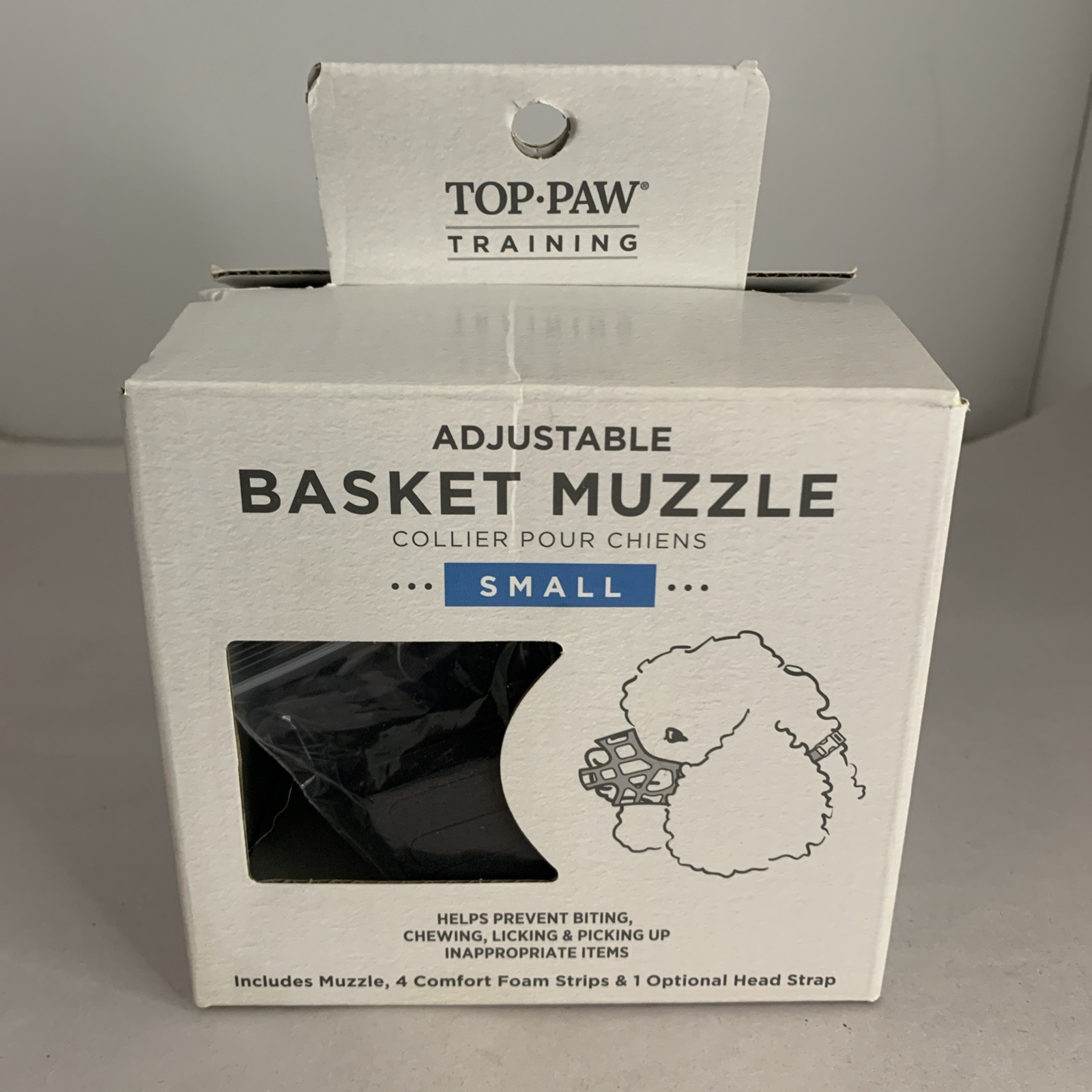 NEW Top Paw Training Adjustable Dog/Canine Basket Muzzle (Small)