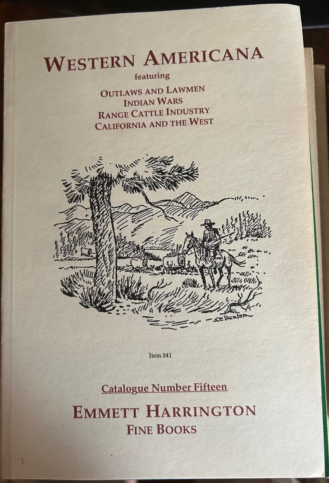 Emmett Harrington Fine Books Catalog 15 Western Americana Like New