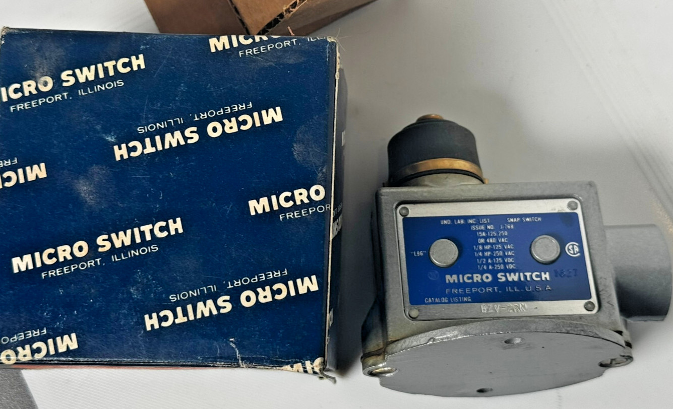 MICRO SWITCH BZV-2RN2 HONEYWELL LIMIT SWITCH - NEW OPEN BOX