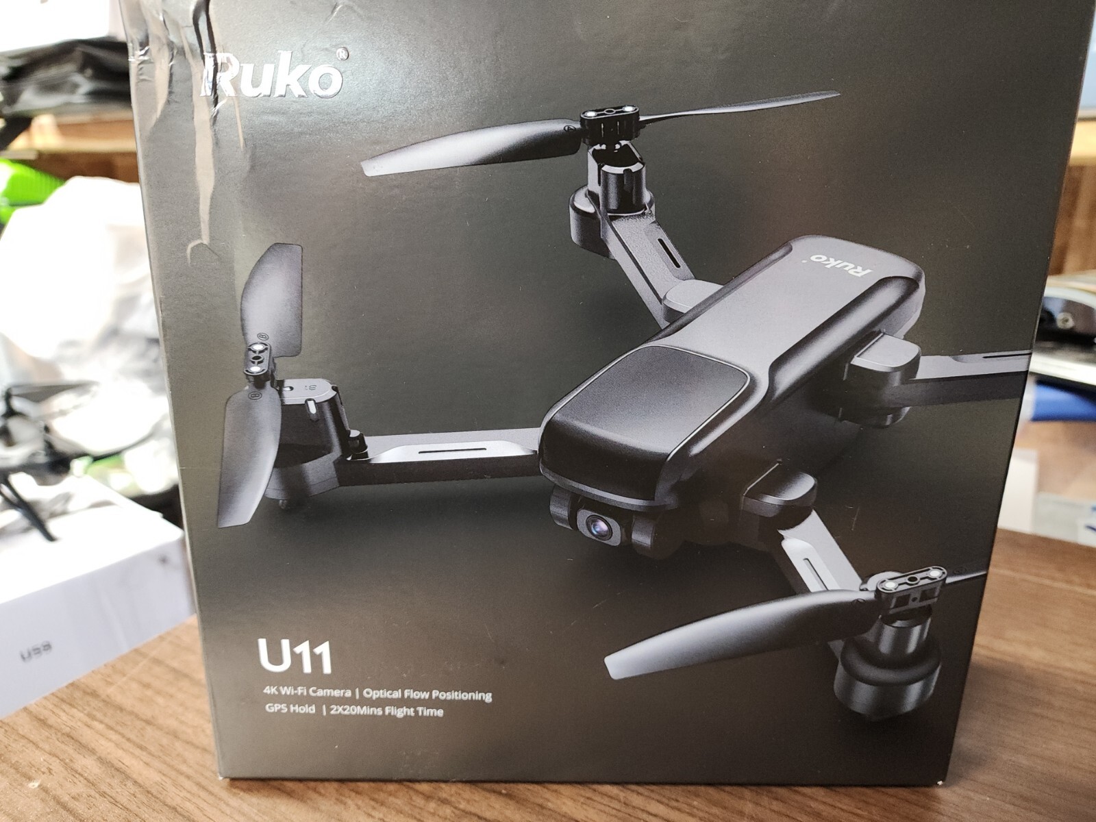 Ruko U11 GPS Drones 4K WI-FI  Camera OPTICAL FLOW POSITIONING GPS HOLD 2X20 MIN