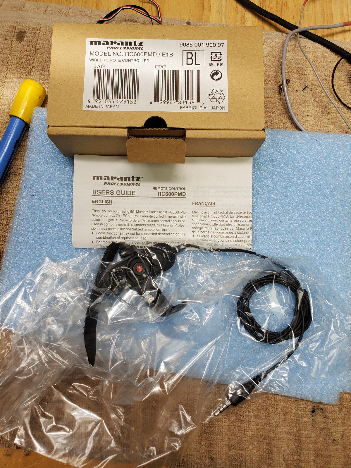 Brand New RC600PMD Marantz Wired Remote Control PMD660 PMD661/MKII PMD670 PMD671