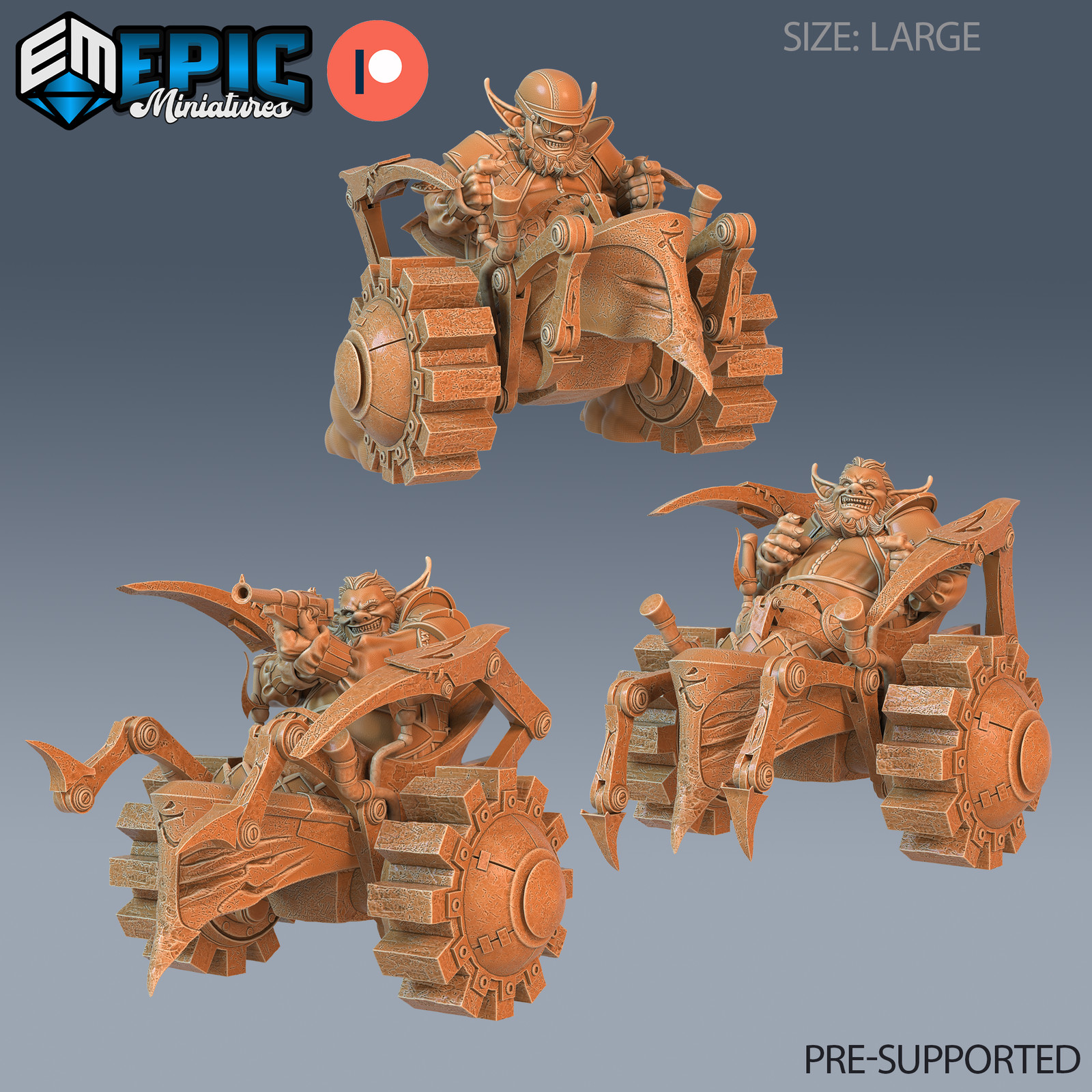 Epic Miniatures Steam Inventions Wheelchair Goblin - 28mm - Sci-Fi Wargaming