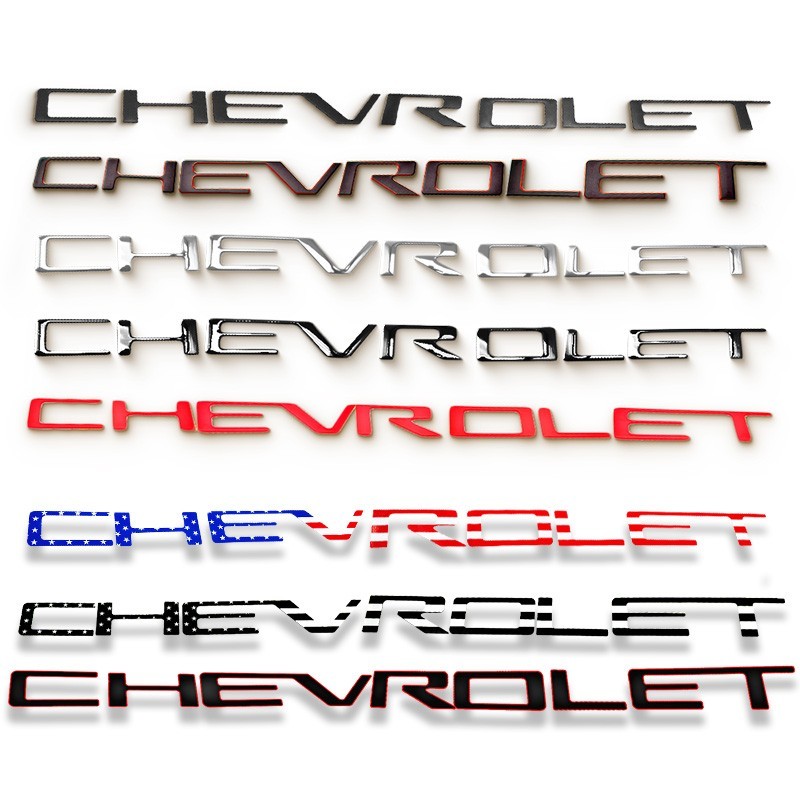 Tailgate Inserts Letter For Silverado 1500 2500HD 3500HD 2019-2026 Raised Emblem