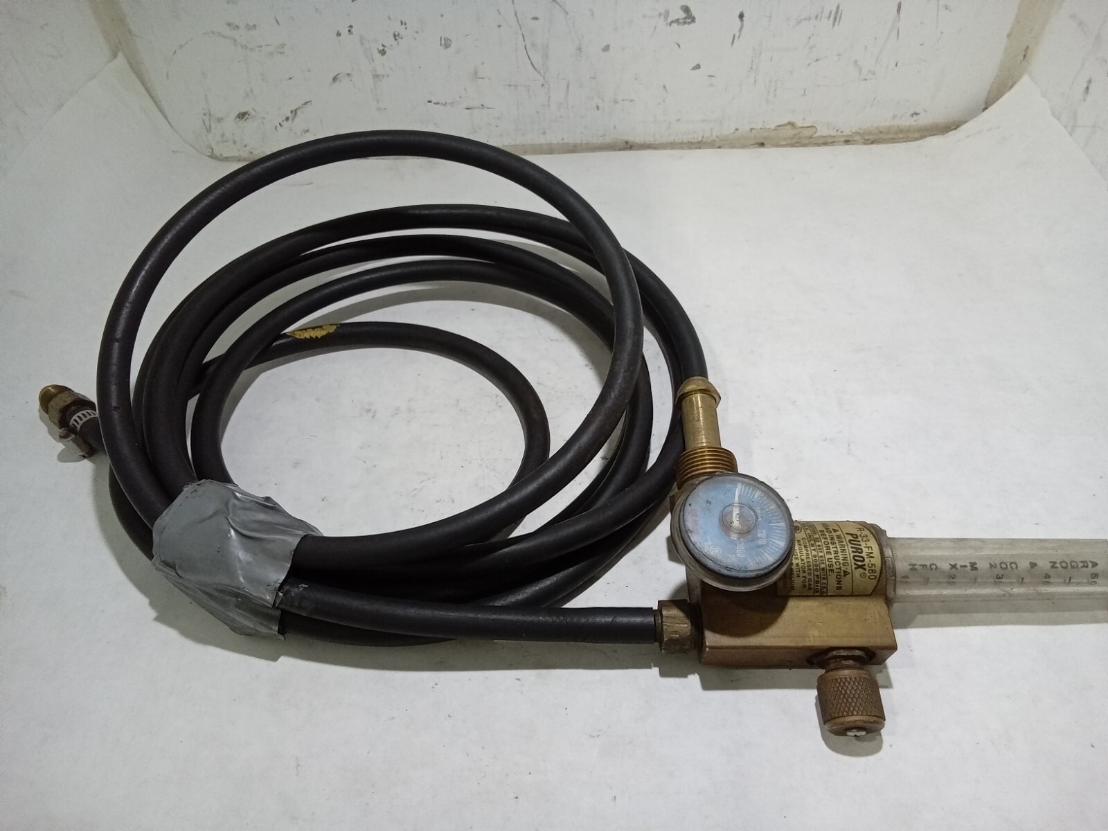 PUROX R-33-FM-580 Regulator Flowmeter, UNTESTED (E1D3)