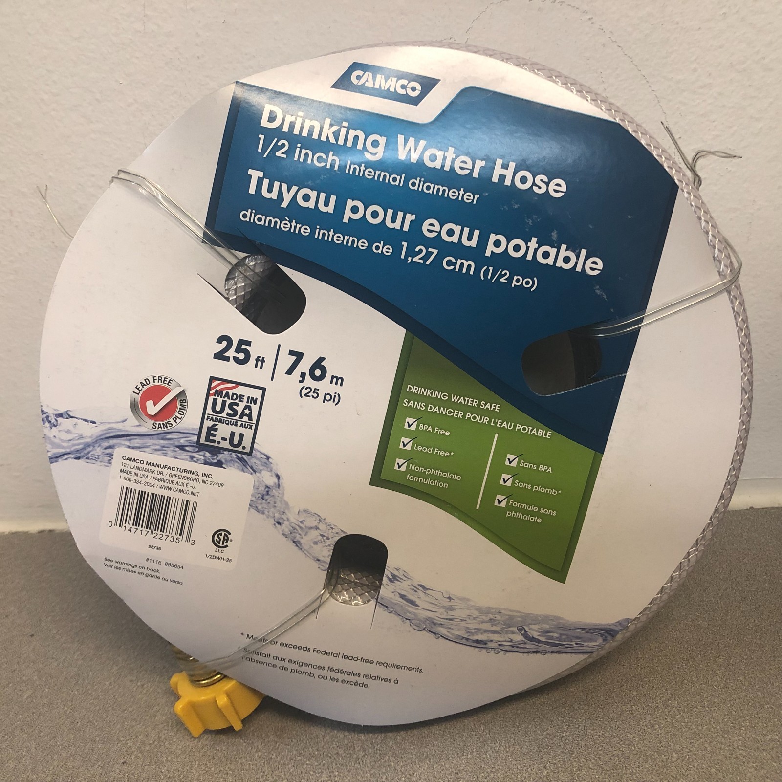 Camco 22735 Fresh Water Hose 25 ft