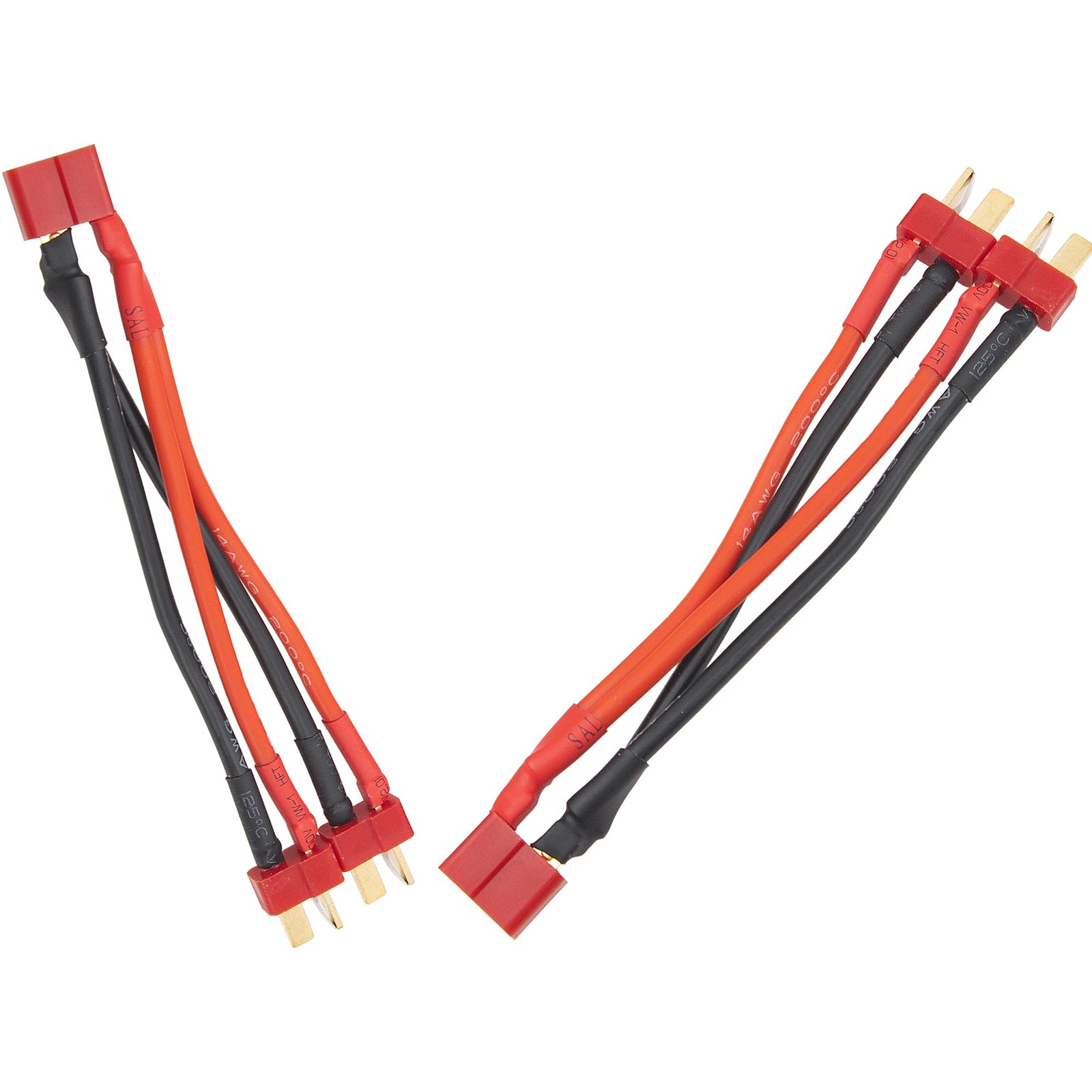 T Plug 14 AWG Soft Silicone Wire Parallel Y Splitter Harness Cable Adapter 3 PCS