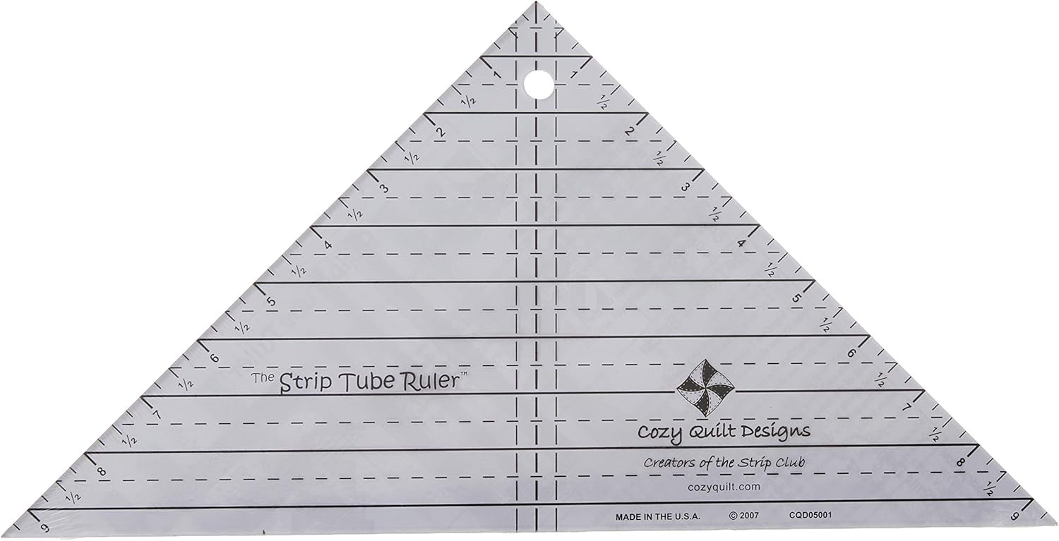 Strip Tube Ruler™ - 9.5" x x 13.25" Top-Selling Quilting Tool for Clear