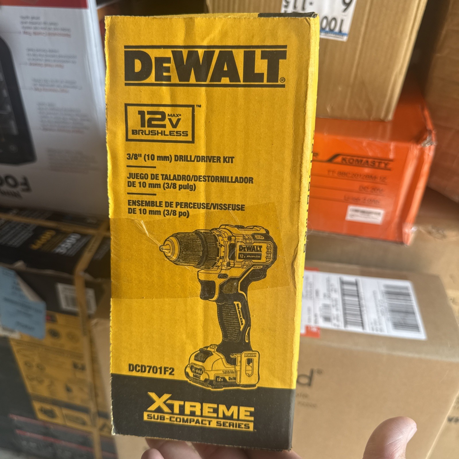 DeWALT DCD701F2 XTREME™ 12V MAX Brushless 3/8" Drill/Driver Kit 12-VOLT!