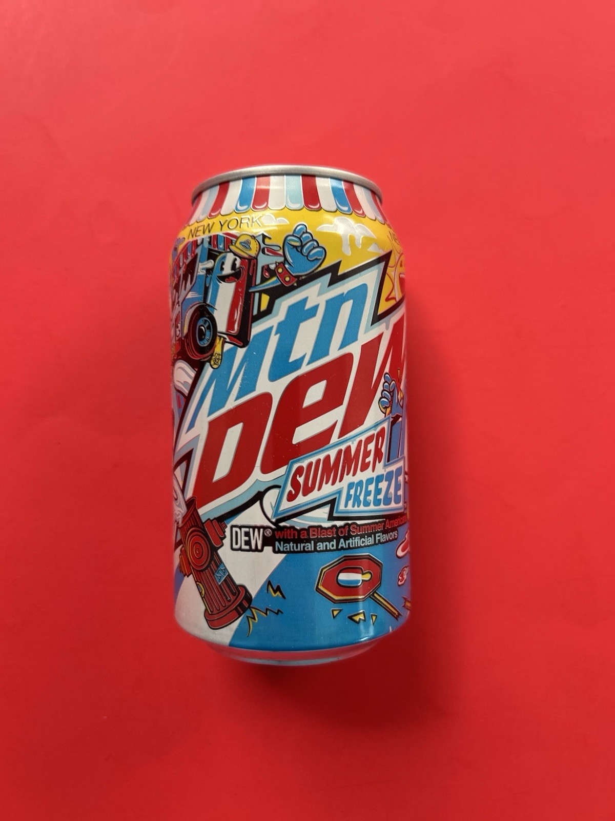 Mountain Dew 2023 SUMMER FREEZE Full Unopened Rare HTF NEW YORK 12oz Can