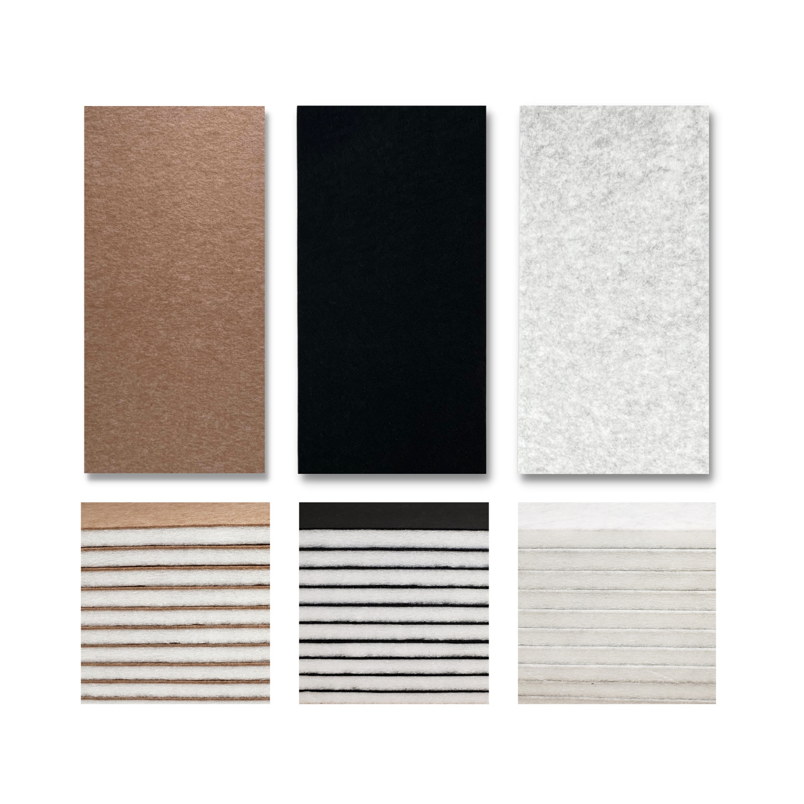 SilentPoly™ Dual-Tone Acoustic Panels 2x2 or 2x4 Sound Treatment Panel for Walls