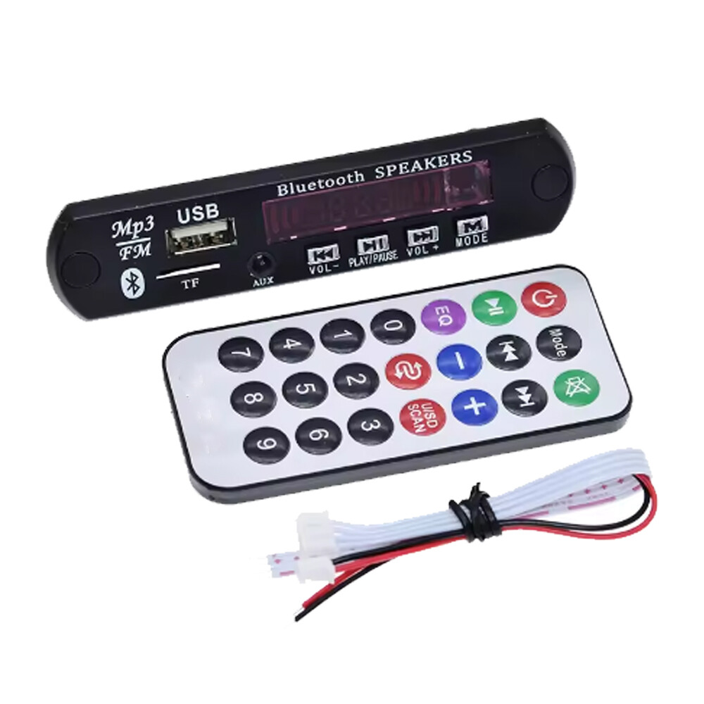 3x Wireless Bluetooth MP3 12V WMA Decoder Board Audio Module USB Radio+Battery