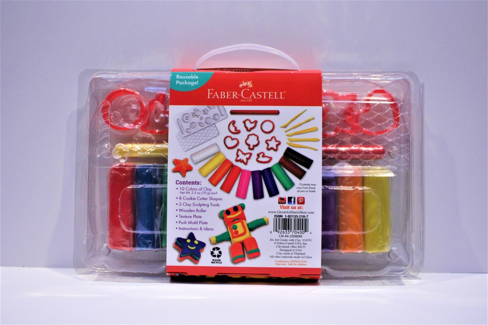 Faber-Castell Do Art Create with Clay - Modeling Set for Kids - Soft...