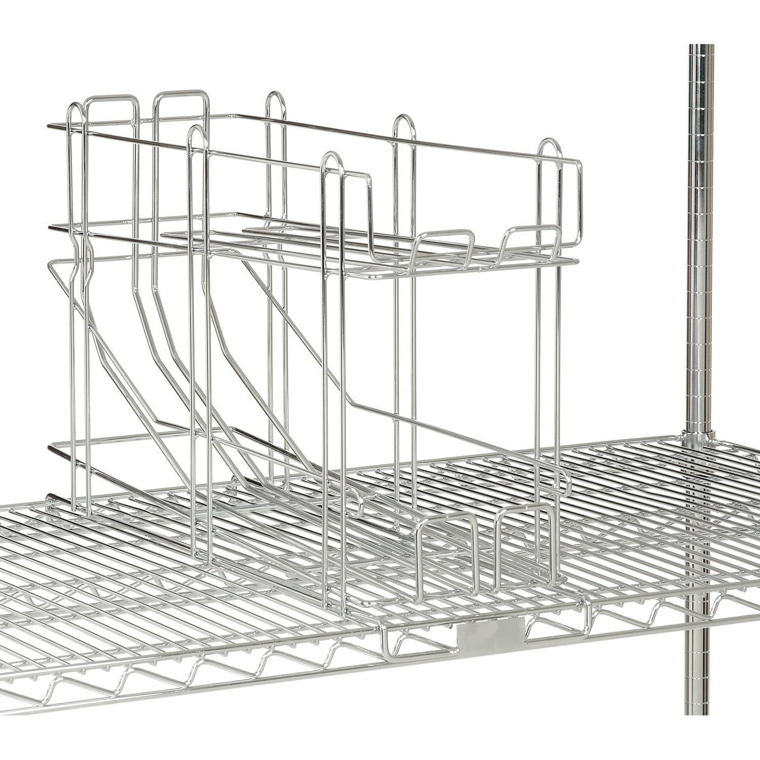 Front Loading Can Rack, 25"L X 8"W X 16"H