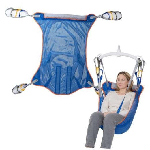 Mesh Patient Lift Sling (400lb), Full Body Transfer Sling, Polyester Patient