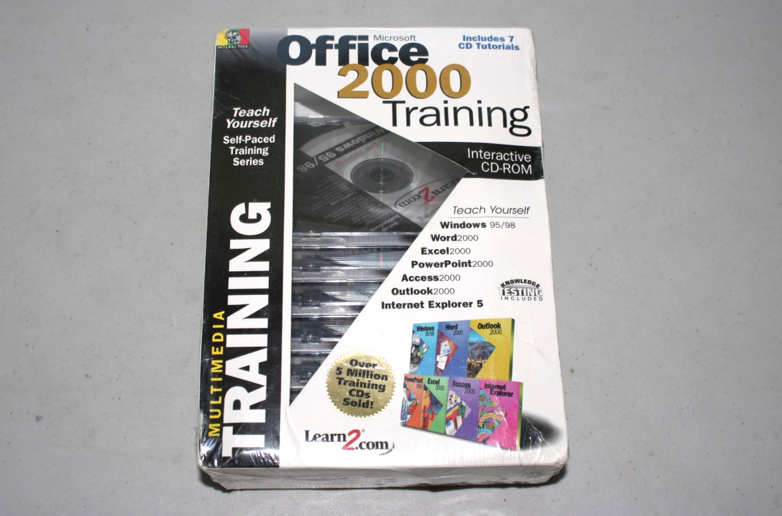 New Sealed Microsoft Office 2000 Training 7 CD Set Multimedia Training Tutorial