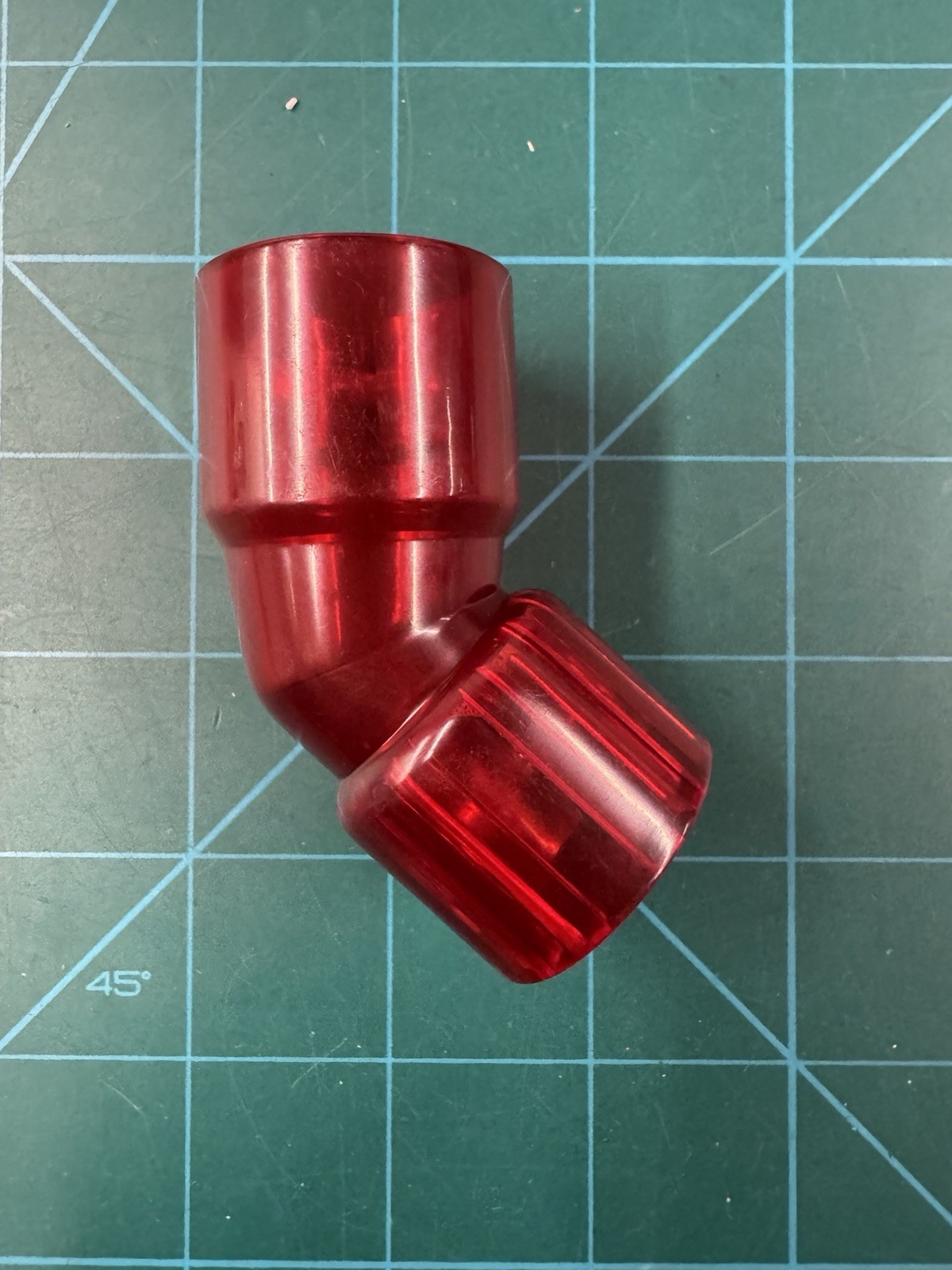 45 ° Feed Elbow. 7/8” to 1” (Spyder, Piranhas, F4) Old School. Vintage. Rare.