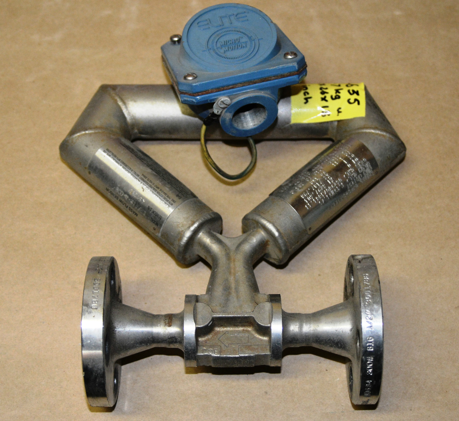 MICRO MOTION Elite Series Mass Flow Sensor CMF025M314NS 1/2"
