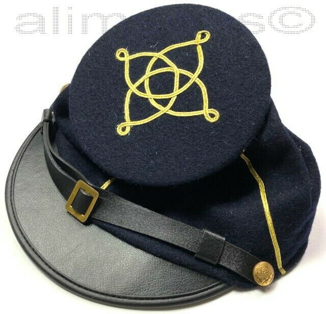 CIVIL WAR US UNION LIEUTENANT OFFICER WOOL KEPI FORAGE BUMMER CAP- ALL SIZES!!!