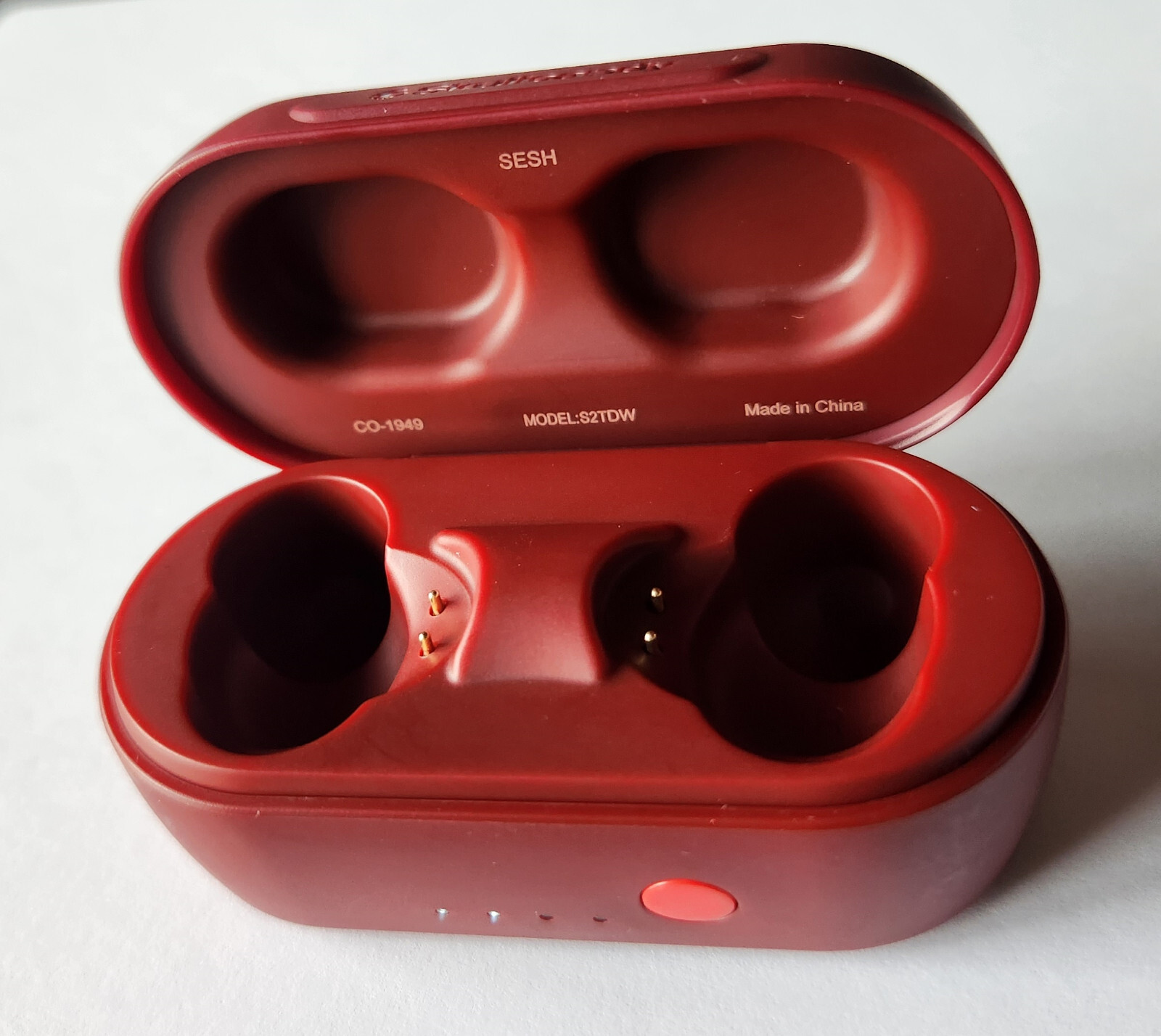 Original Red CHARGING CASE ONLY for Skullcandy Sesh S2TDW Wireless Earbuds