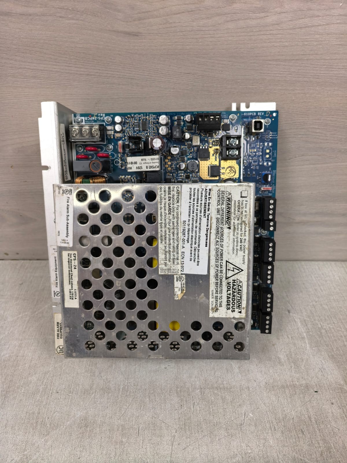 NOTIFIER BY HONEYWELL ACPS-610/ ACPS-610PCB REV D / CPS-24PCB REV J POWER SUPPLY