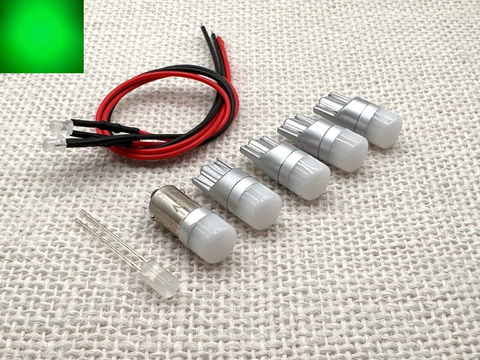 Kenwood KT-7300 replacement LED Lamps bulb lights kit GREEN