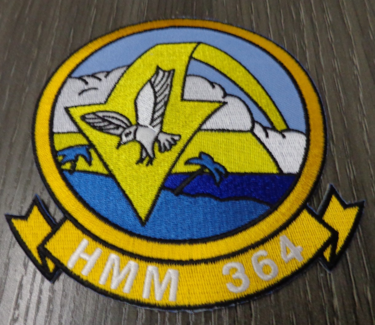 USMC LARGE Vietnam War Patch USMC Marine Medium Helicopter HMM-364