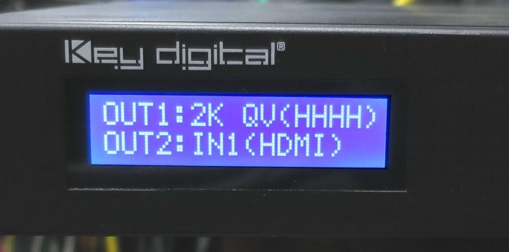Key Digital KD-MLV4X2Pro 4x2 4 Input 2 Output HDMI Matrix Switcher