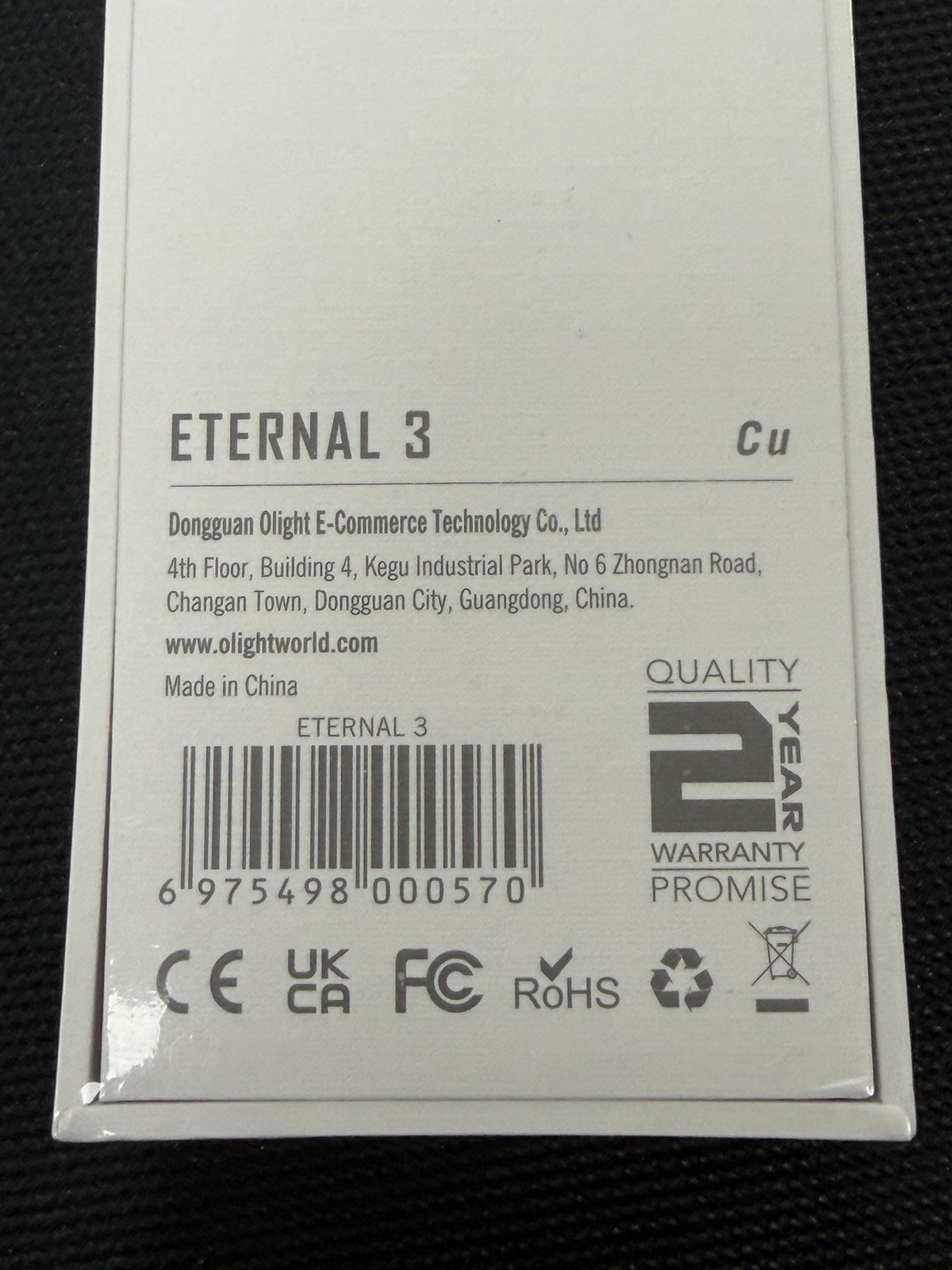 Olight Arkfeld ETERNAL 3 Cu LIMITED EDITION Flashlight *SEALED*NEW*