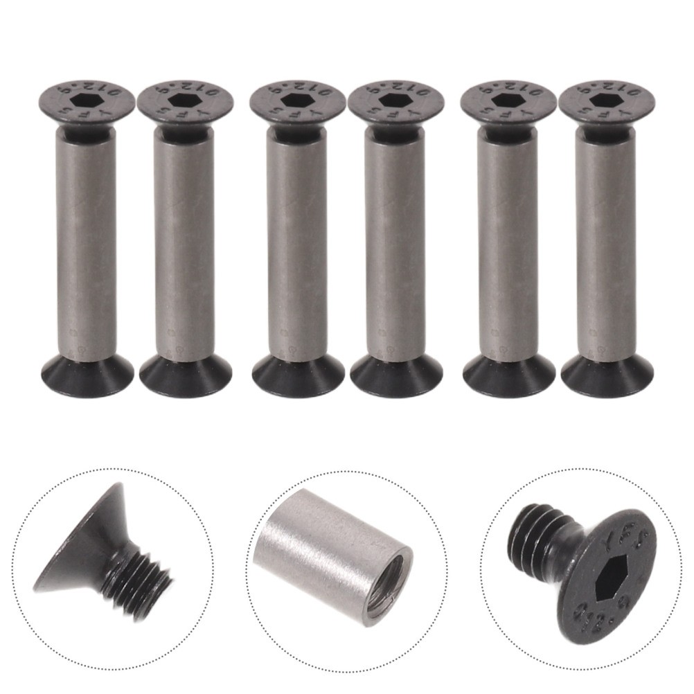 6 Pcs Tool Holder Fasteners 5mm Hole Knife Handle Screw Fixing Rivet