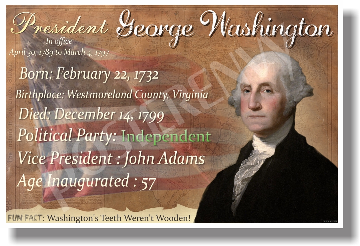 Presidential Series - George Washington - NEW Famous U.S. President POSTER