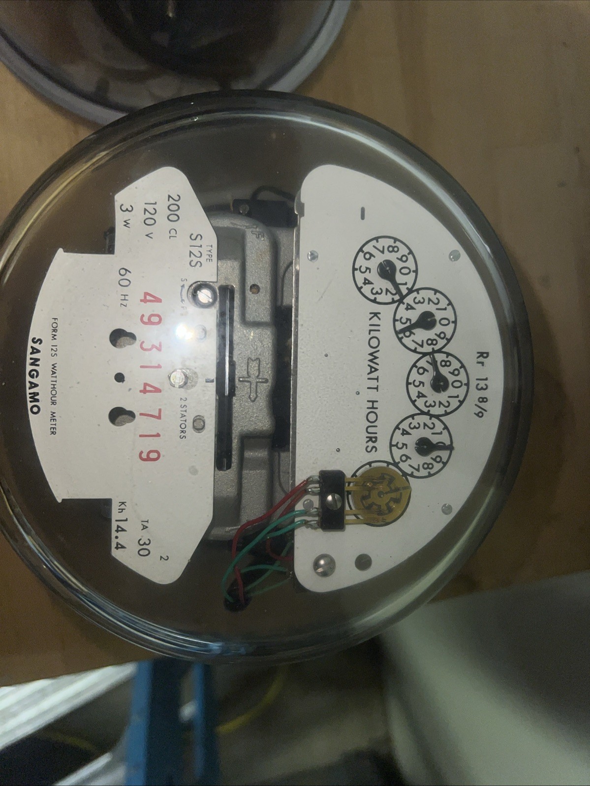 Sangamo Kilowatt Hour Meter Type S12S