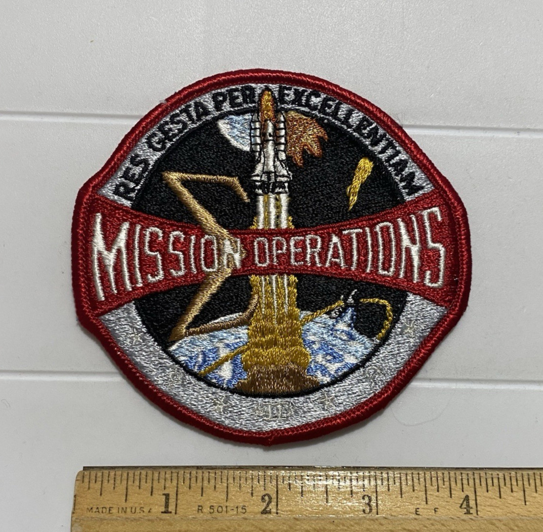 NASA Mission Operations Control Embroidered Patch Badge