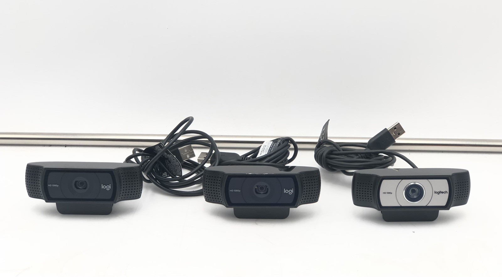 Lot of 3 Logitech C930e 1080p HD Video Webcam V-U0031, VU0060, V-U0028