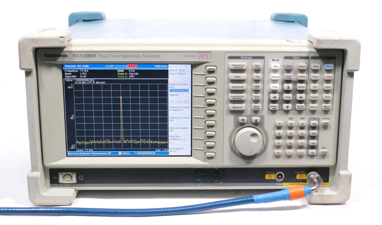 Tektronix RSA3308B DC 8 GHz Real Time Spectrum Analyzer