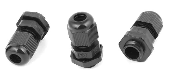 5 PACK) 1/4" Inch NPT Strain Relief Cord Grip Cable Gland w/Lock nut & Gasket US
