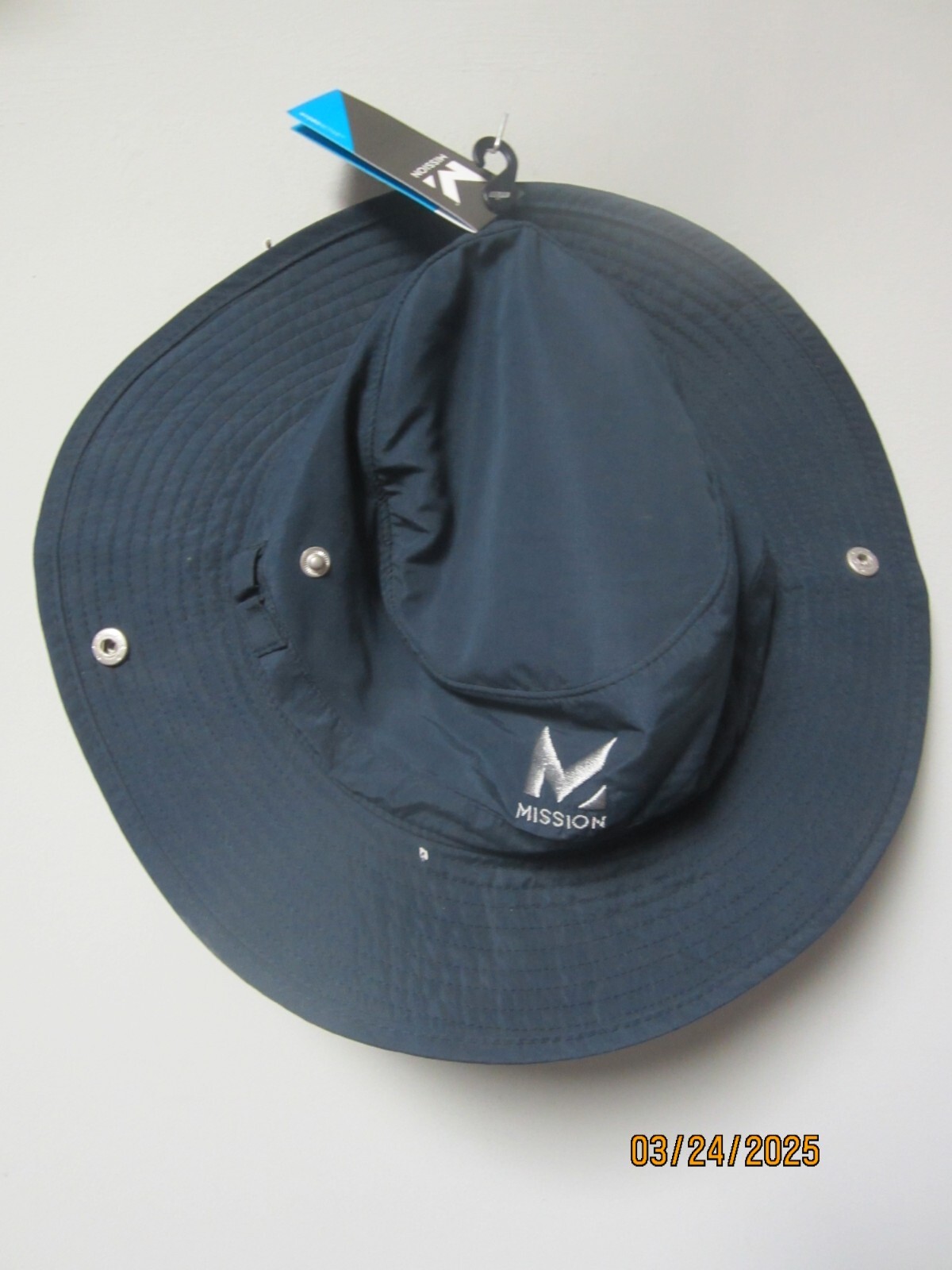 Mission Cooling HydroActive Sun Navy Hat UPF 50 Sun Protection