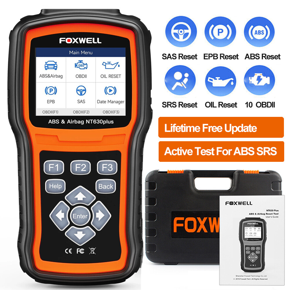 FOXWELL Diagnostic Tool Bidirectional OBD2 Scanner Car ABS SAS SRS EPB OIL Reset