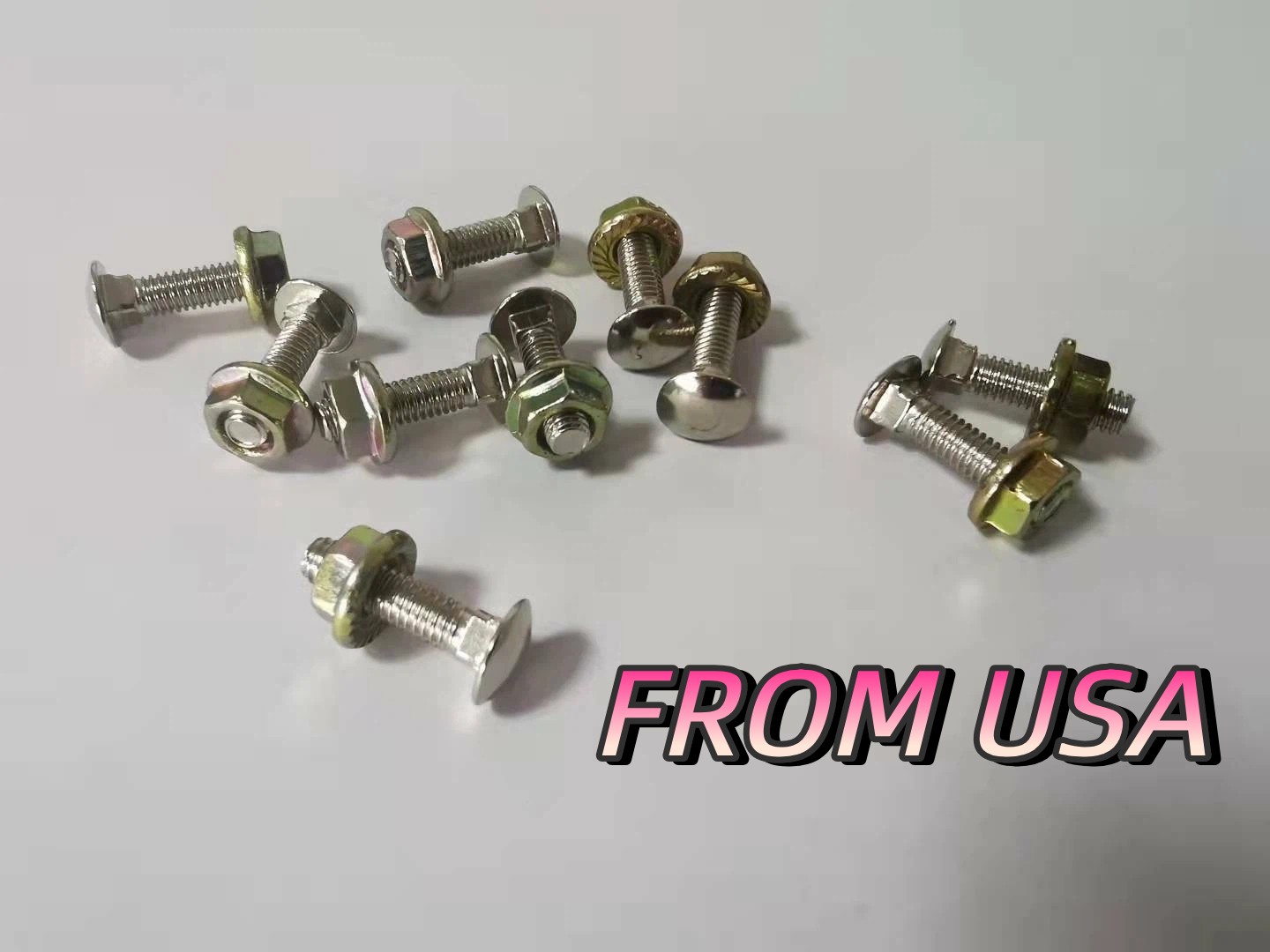 10 pairs x Sega control panel carriage bolts for Video Machine Arcade Parts US
