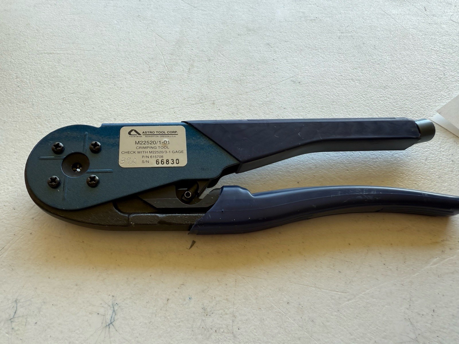 astro tools M22520/1-0 Crimp Tool
