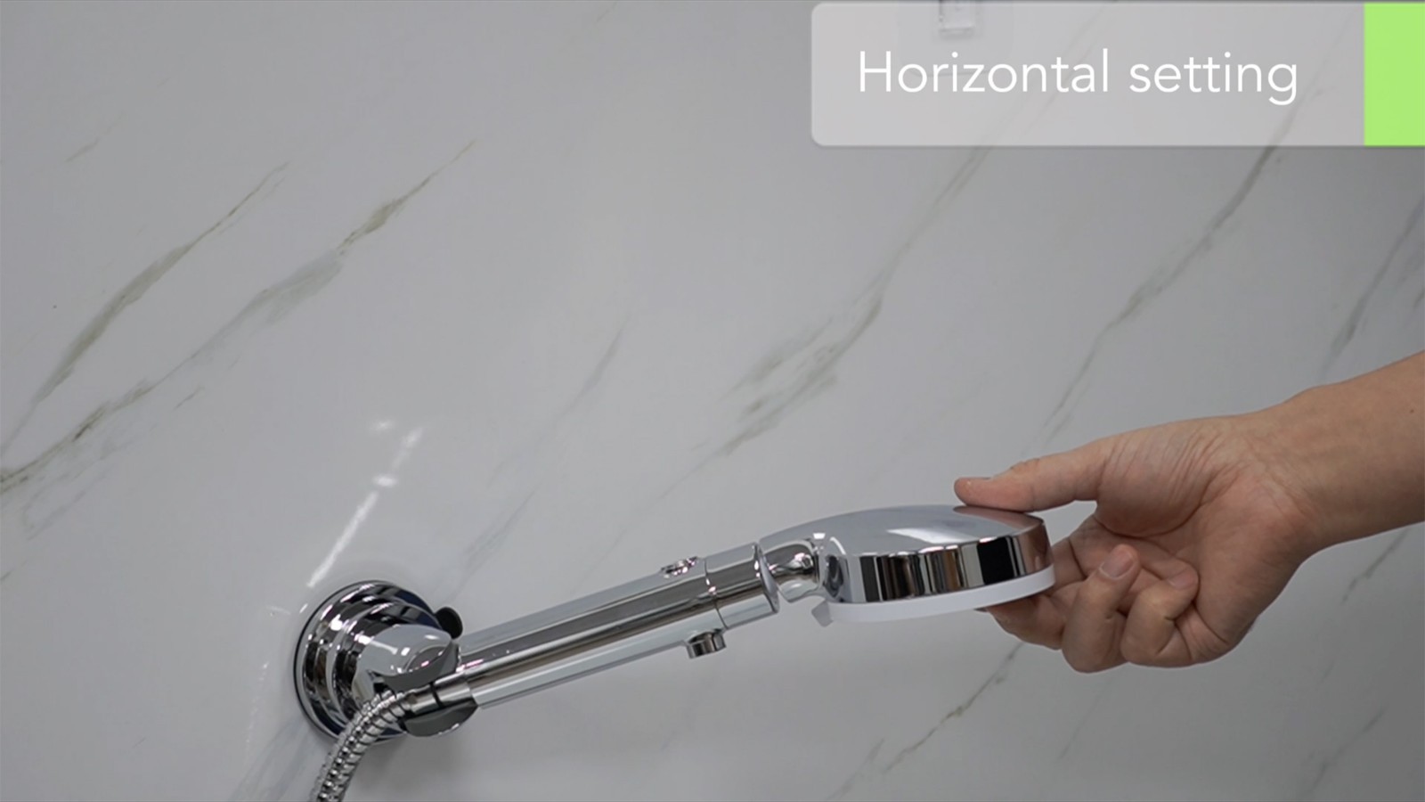 Handheld Shower Head Holder Suction Cup Wall Mount Adjustable 360 Degree