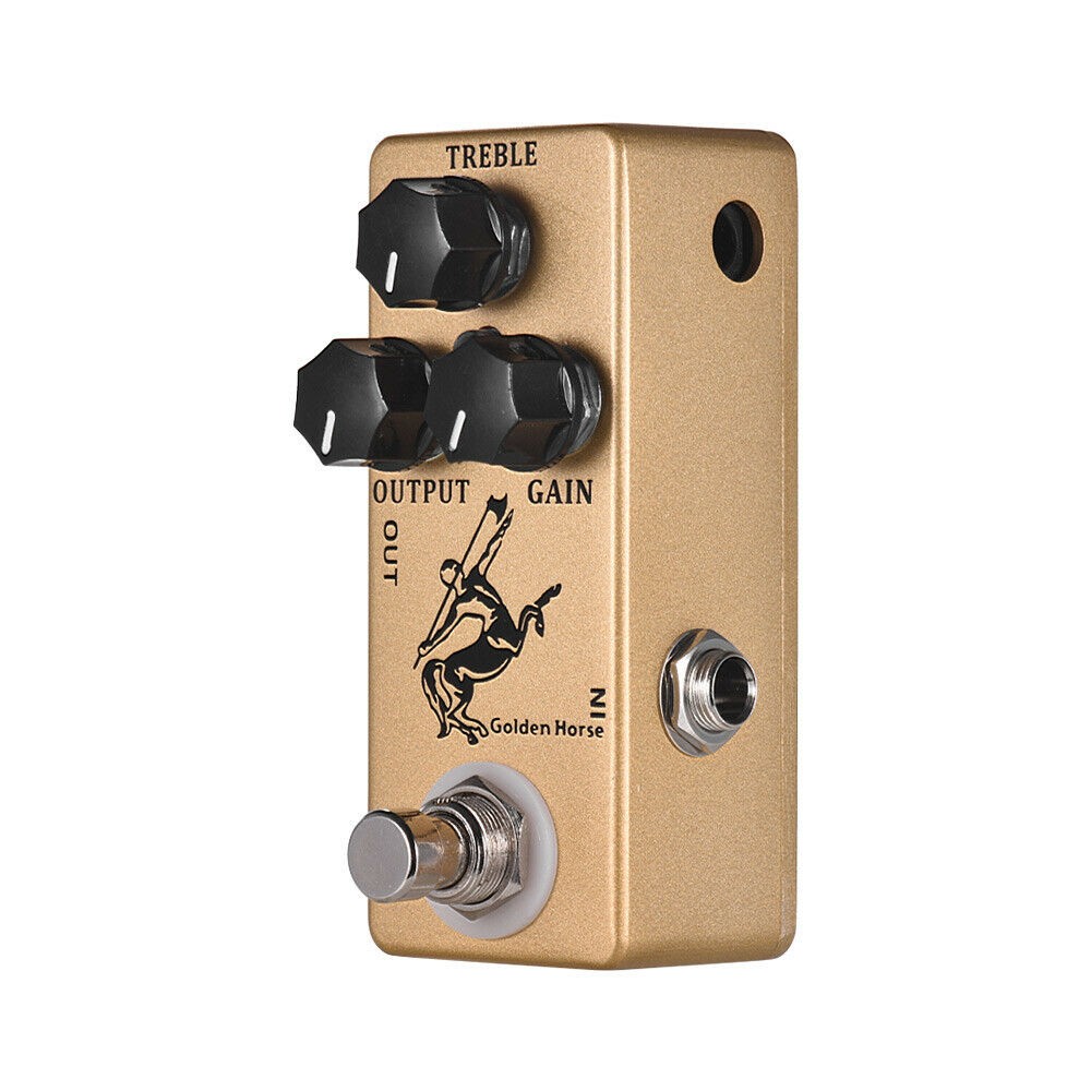 Mosky Golden Horse Overdrive Boost Guitar Effect Pedal True Bypass Mini Size LED
