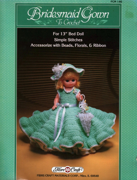 Bridesmaid Gown to Crochet Doll Clothes | Fibre Craft FCM146